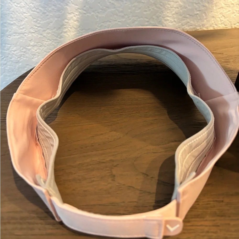 Callaway Golf Women's Liquid Metal Visor Adjustable Light Pink Silver - Picture 7 of 7